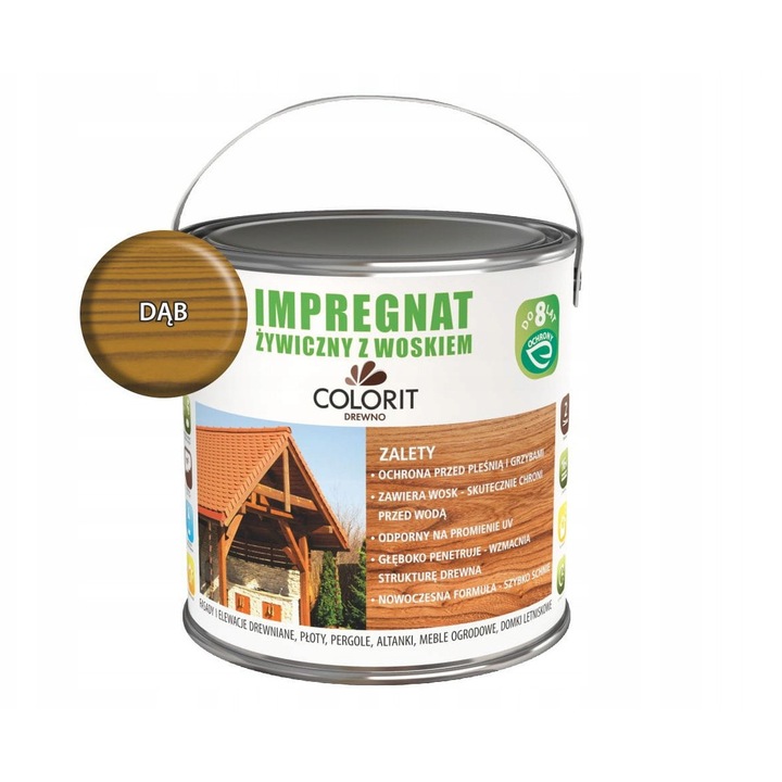 Colorit viaszos impregnáló 2,5L, tölgy, fa védelmére és díszítésére