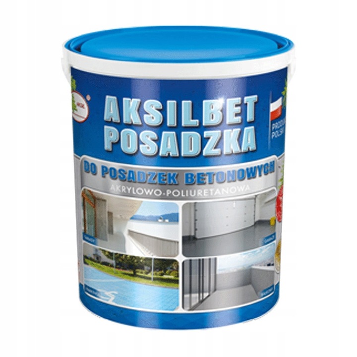 Vopsea Aksil 10L pentru posadze, gri RAL 7035, rezistenta la uzura, aplicare usoara