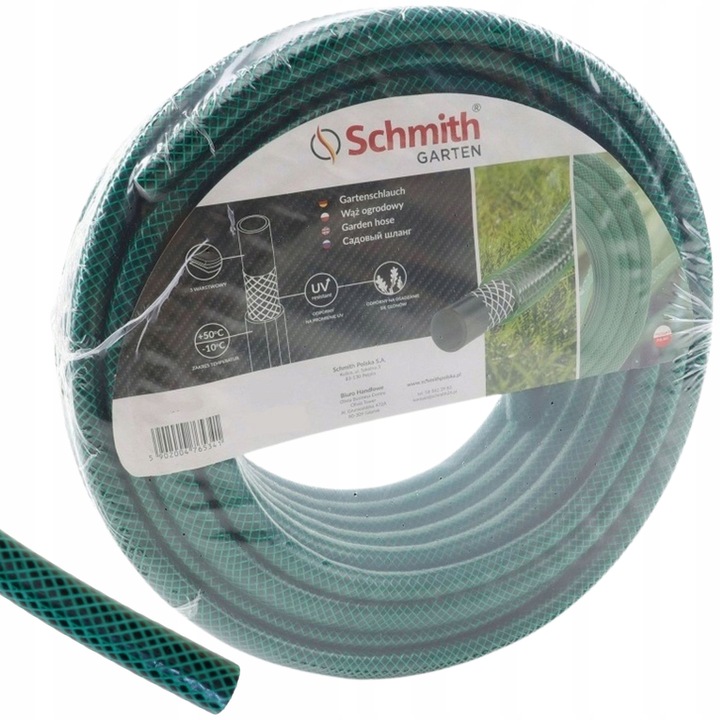 Schmith kerti tömlő 3/4" 20m, UV-álló, 3 rétegű