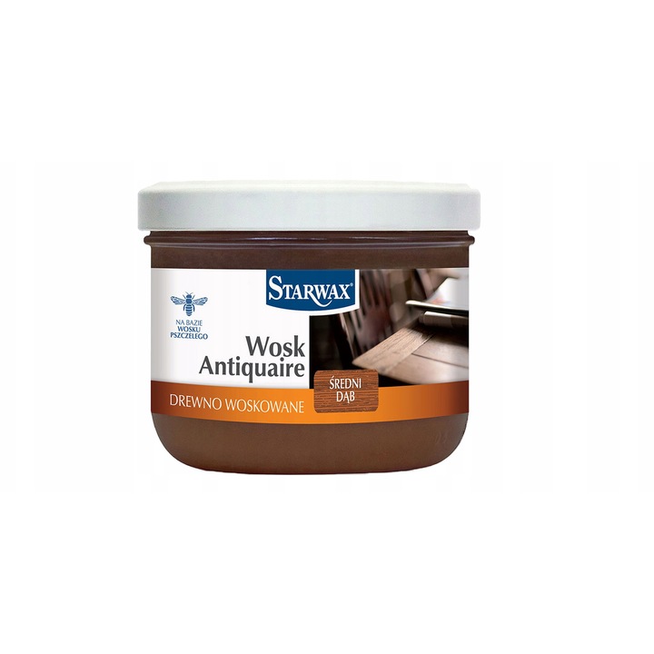 Faápoló viasz, Starwax, ANTIQUAIRE, 375ml, közepes tölgy színű