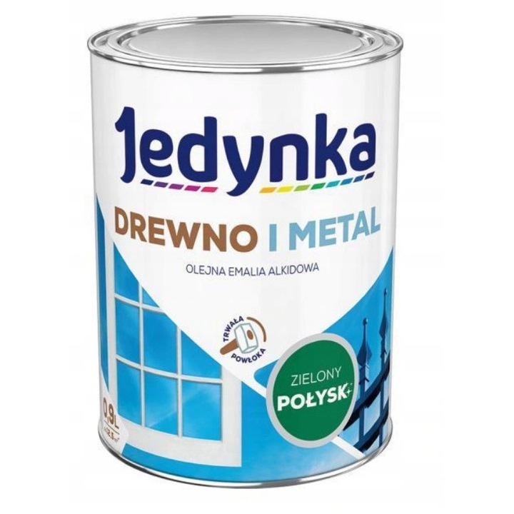 Jedynka fényes zöld fa- és fémfesték 5L