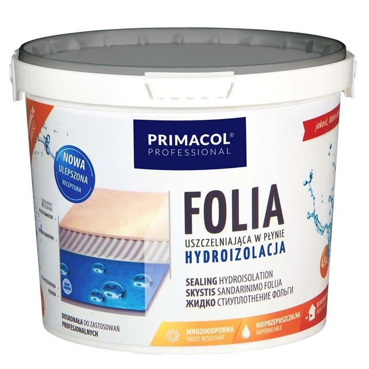 Primacol folyékony szigetelőfólia, 15 kg, kerámia burkolatok alá, rugalmas, vízálló