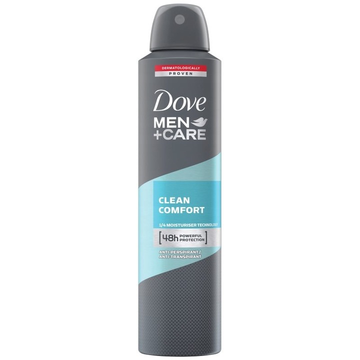 Antiperspirant Deo Spray, DOVE, Men Care Clean Comfort, 200 ml