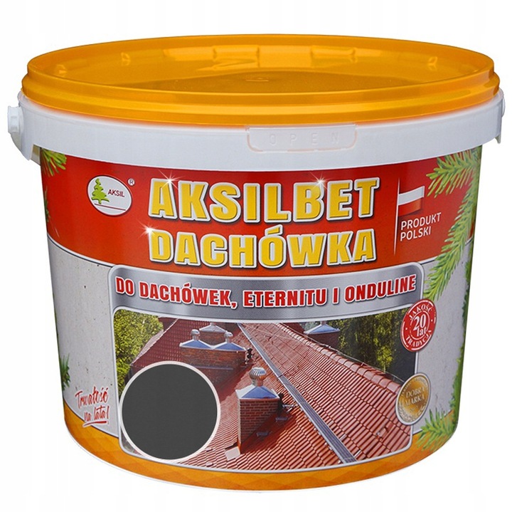 Vopsea pentru acoperis Aksil, 5L, antracit RAL7024, rezistenta la intemperii, acoperire pana la 8m2