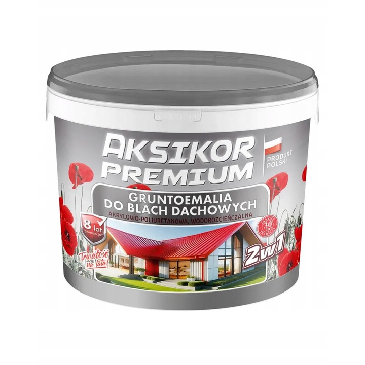 Боя Aksil грунд-емайл RAL 6006, 10L, Екологична, Устойчива на атмосферни условия