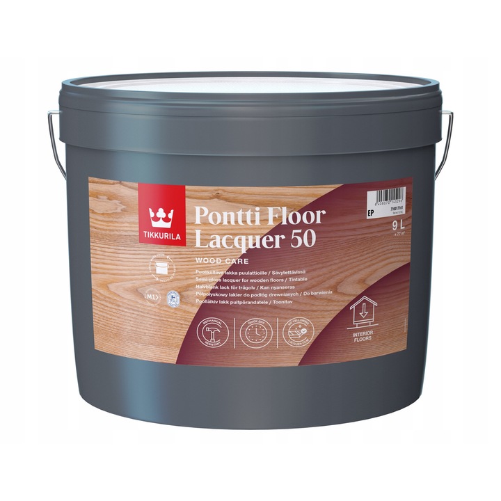 Tikkurila Pontti padlólakk 9L, EP alap, polipoliszkát, fafelületekre