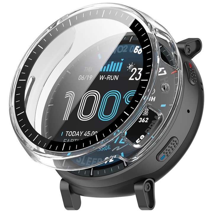 Калъф за Amazfit Active Max + Фолио - Techsuit Defense360 Pro - Прозрачен