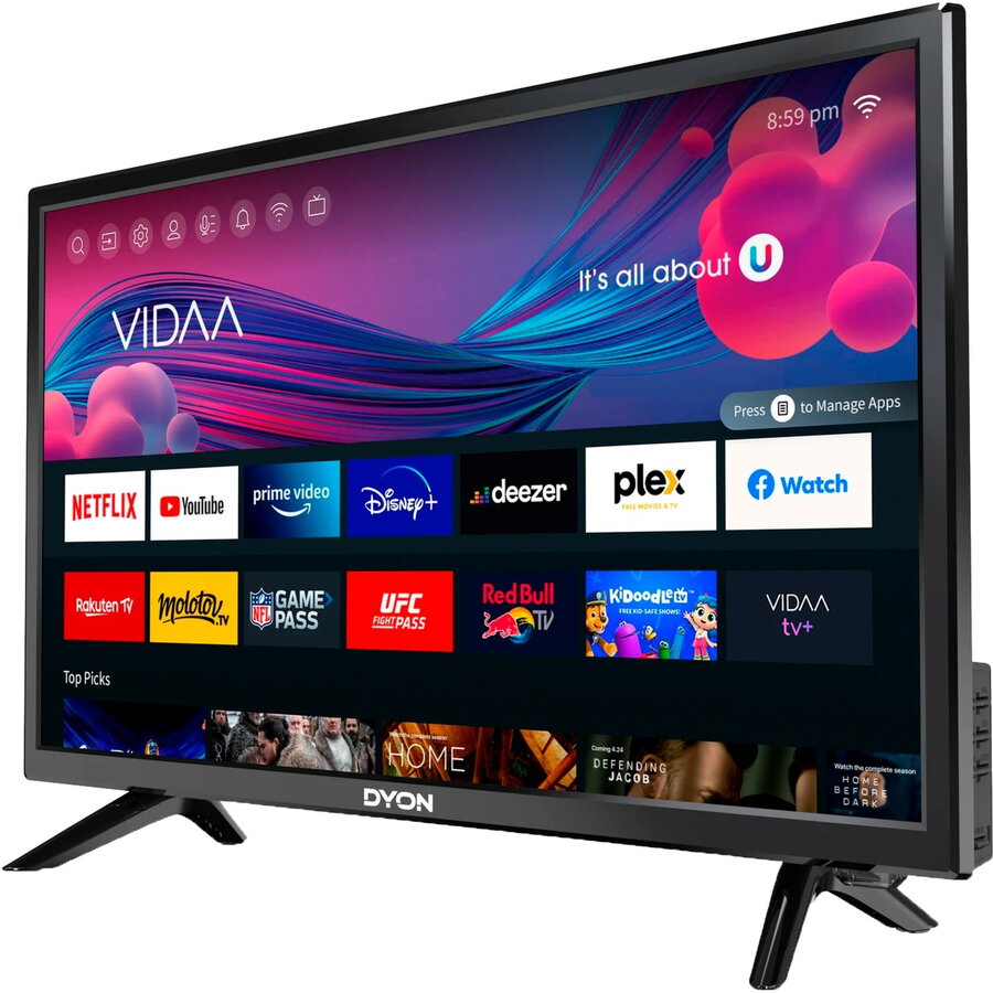 Televizor Dyon Smart 24 VX, LED TV, 24 inch, 60 cm, WXGA, WLAN, Smart TV, Negru