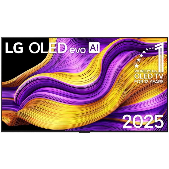 Televizor Smart LG OLED55G57LW evo TV, OLED TV, 55 inch, 138.8 cm, UltraHD 4K, tuner triplu, HDR, 120Hz panel, Negru-Argintiu