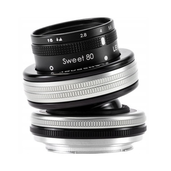 Lensbaby Composer Pro II objektív Sweet 80-nal, 80mm f/2.8, fém, 15° döntés