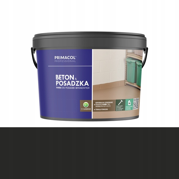 Vopsea Beton & Posadzka Primacol Professional, 4,5l, neagra, pentru interior si exterior