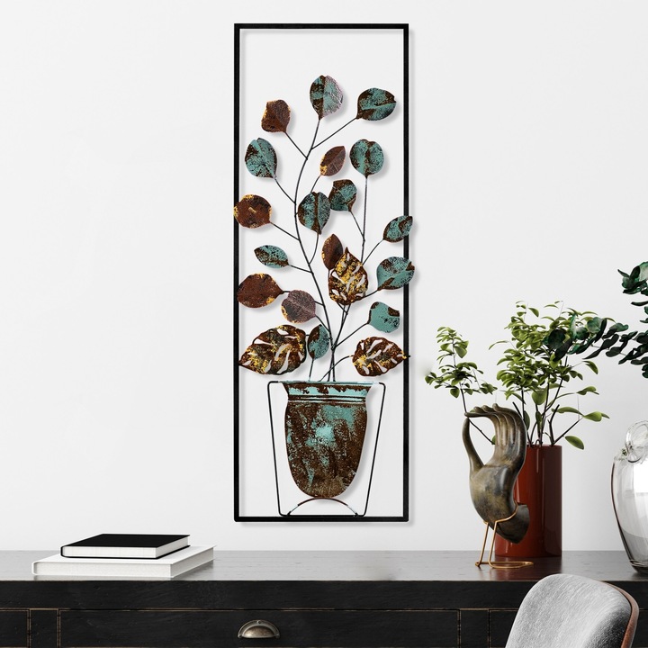 Accesorii Metalice Perete, Shade mist, UnicUtil, Latime 32 cm, Inaltime 90 cm, Adancime 4 cm, Multicolor