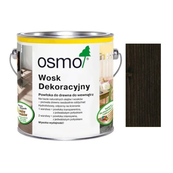 Osmo ulei-ceara dura 2,5L, Transparent, Ideal pentru Parchet si Mese