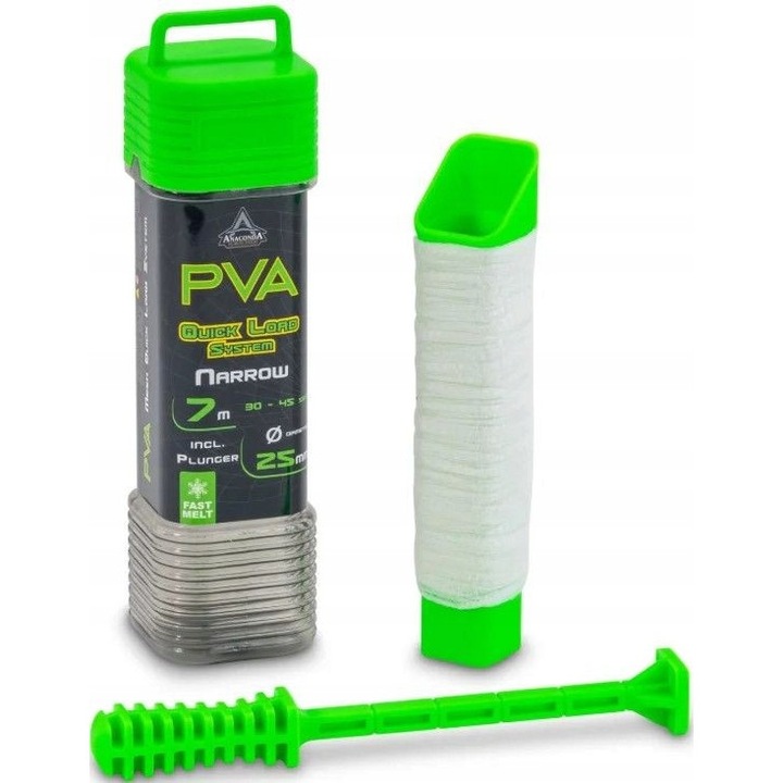 Комплект Anaconda PVA тунел PVA Fast Melt 25мм 7м, 7м мрежа, бутало, тръба за зареждане