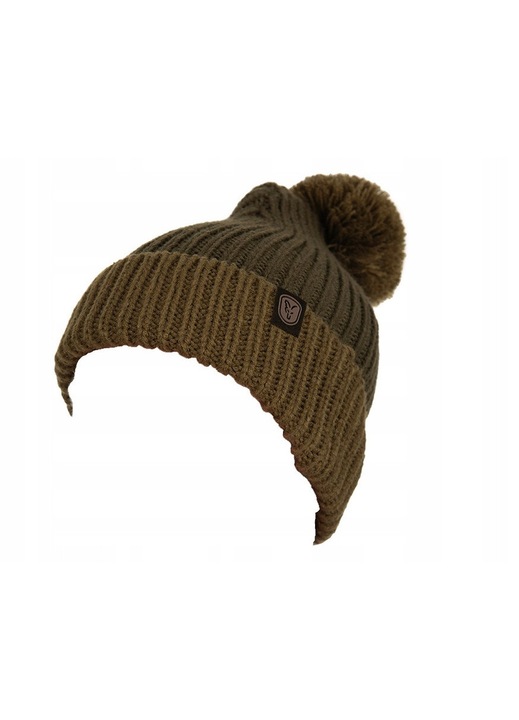 Fox Heavy Olive sapka, univerzális, pomponnal, 100% akril