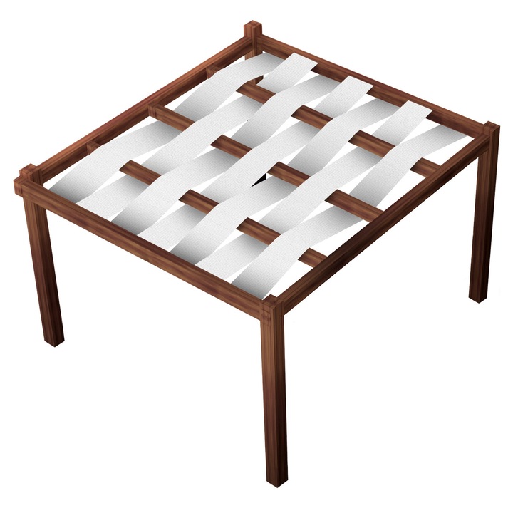 Téglalap napvitorla SunShade, vízálló DECOR, 0, 7x5 m, fehér