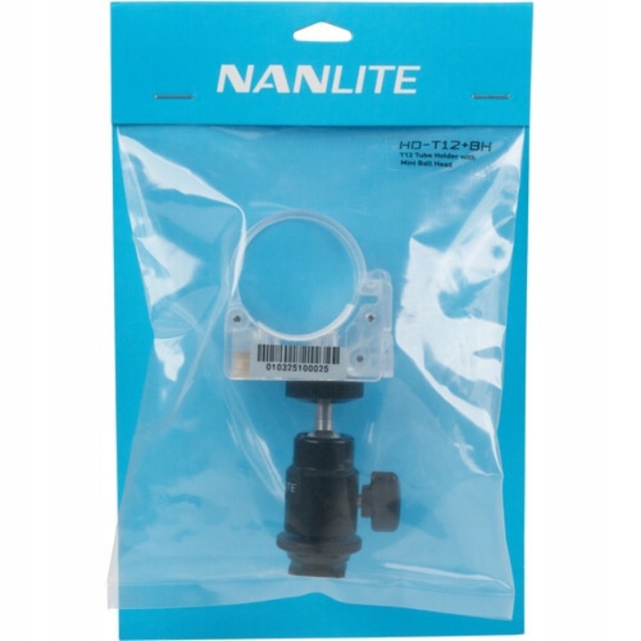 Мини сферична капачка с държач Nanlite PavoTube 6C II прозрачна