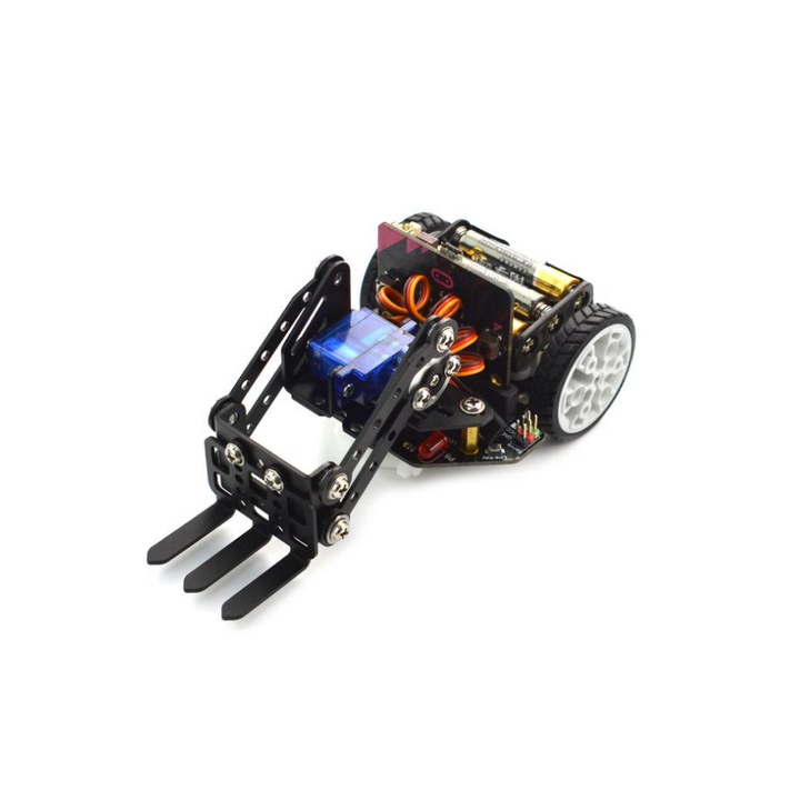 Set kit robot mecanic, DFROBOT, Maqueen Mechanic, brate mecanice, metal si plastic, neasamblat