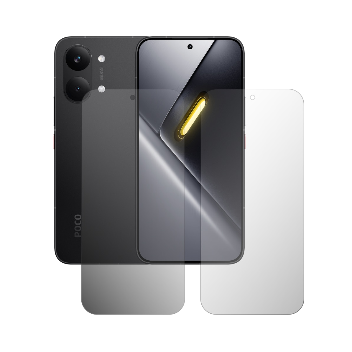 Set 2X Folie Protectie Ecran Folie24, pentru Poco X8 Pro Max, 1X Ultra-Clear + 1X Mata, Acoperire Totala Full-Display, Adezive, Flexibile cu Auto Regenerare