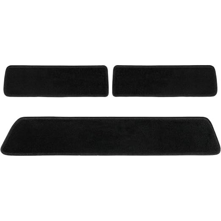 Set protectii prag interior VW T5 T6 T6.1 Multivan, 3 piese, mocheta velur, pentru 1 usa culisanta