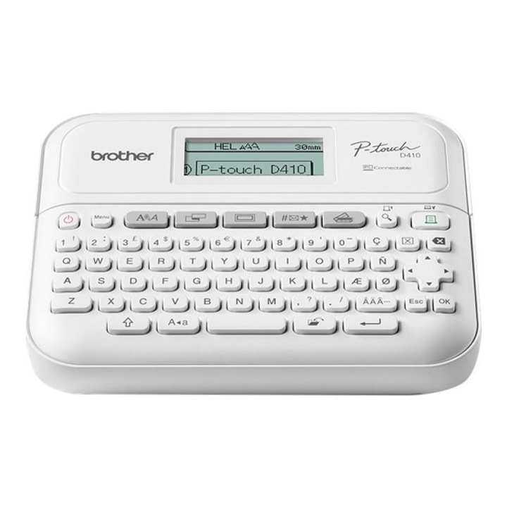 Етикетен принтер Brother P-Touch PT-D410, термичен, интуитивна употреба, компактни размери