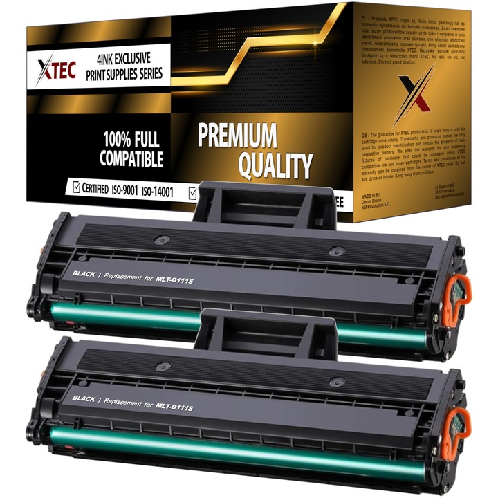XTEC lézernyomtató toner készlet Samsung Xpress M2020 M2022 M2070 M2070W M2026 M2020W modellekhez