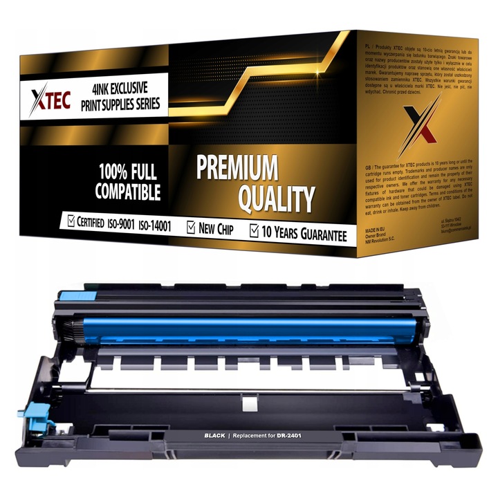 Beben XTEC DR-2200 lézernyomtató toner, 12000 oldal kapacitás, fekete, kompatibilis Brother DCP-7055, DCP-7060D, DCP-7070DW modellekkel