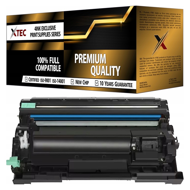 Bebeni lézernyomtató toner, XTEC, DR-B023, 12000 oldal kapacitás, fekete