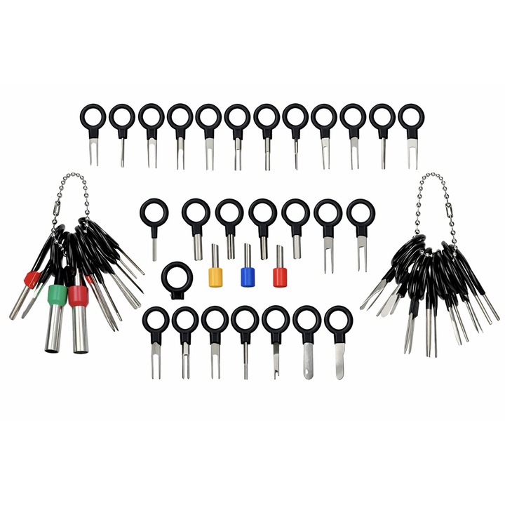 Terminál eltávolító - autó csatlakozó szerelő készlet, Gebo Tools, 38 db