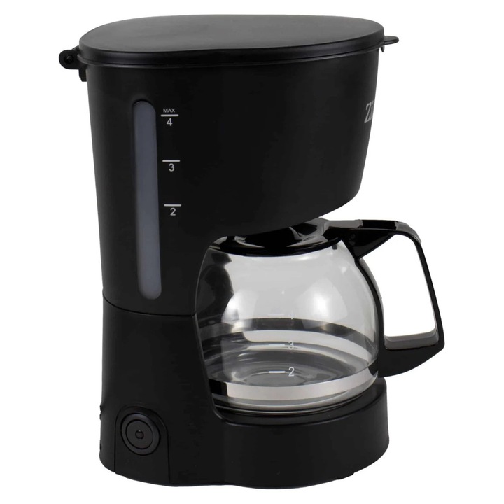 Кафемашинa с филтър 600W, капацитет 600ml, черен, поддържане на топлина