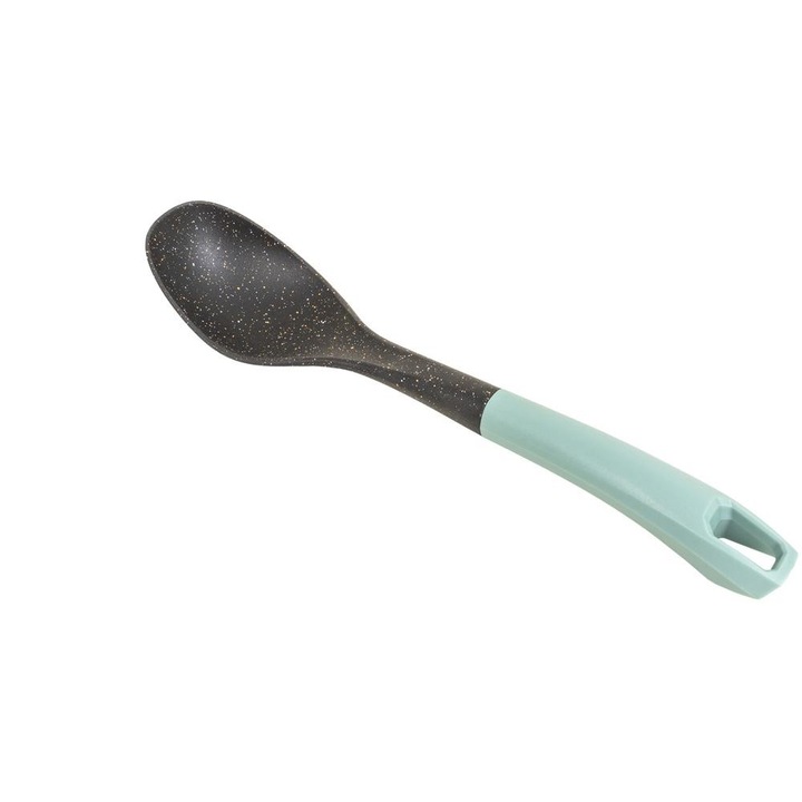 Set 2 x Linguri din Plastic, Zilan, 31cm, Verde/Negru