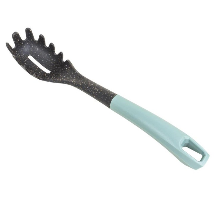 Set 2 x Linguri pentru Salată din Plastic, Zilan, Verde/Negru, 32cm