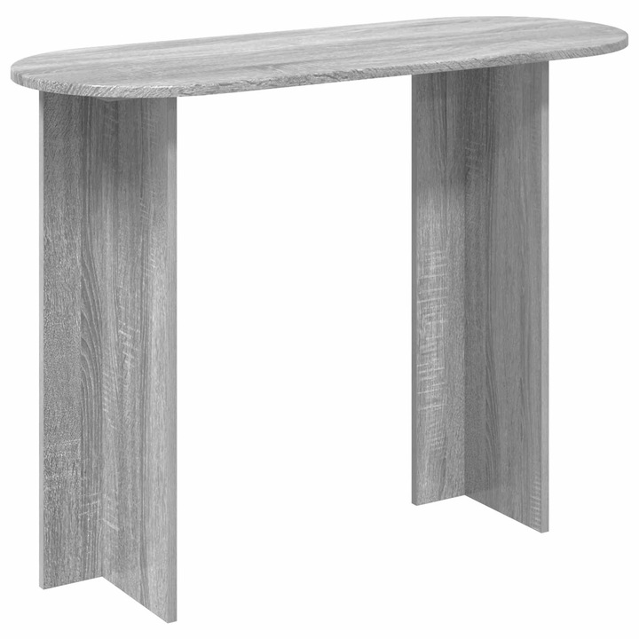 Masa de consola vidaXL, Sonoma gri 100 x 39, 5 x 75 cm Lemn prelucrat