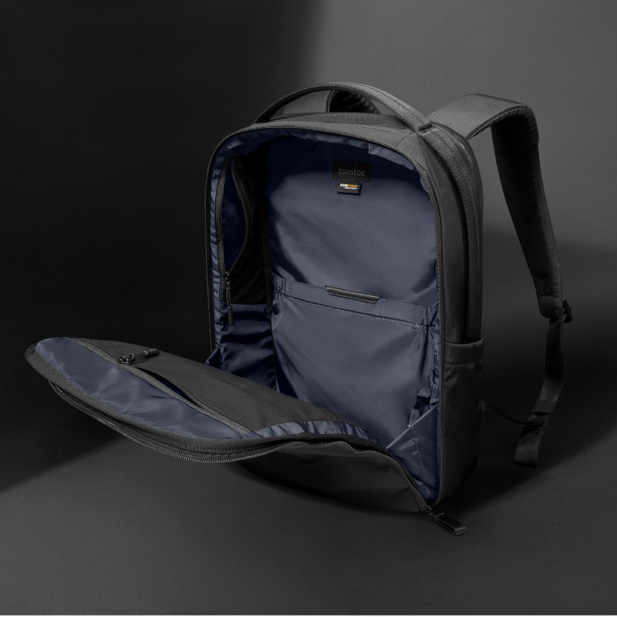 Rucsac pentru laptop Tomtoc Voyage T50, capacitate 20L, negru, dimensiuni 45x33x17cm
