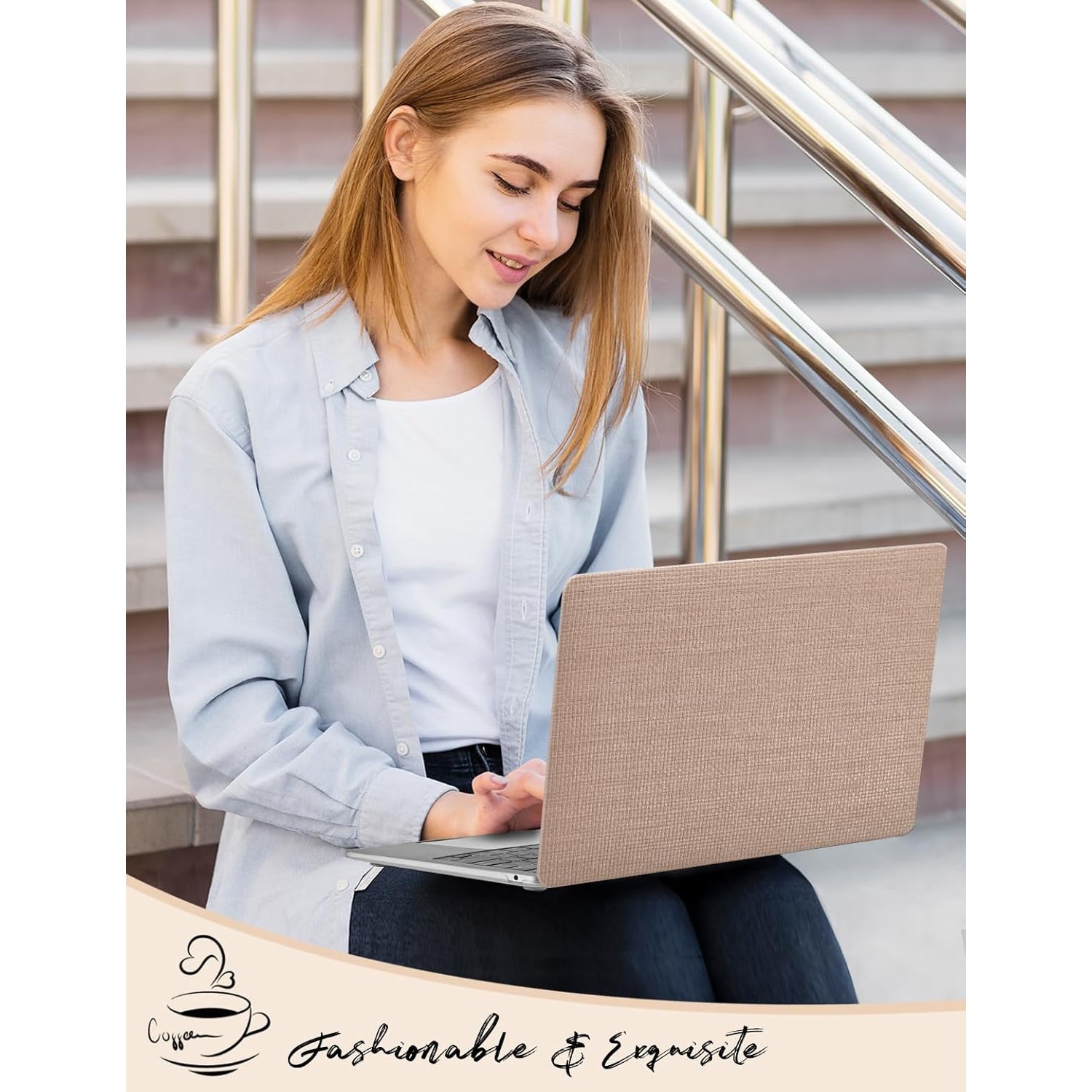 Husă Laptop Ksriylm, 13 inch, maro