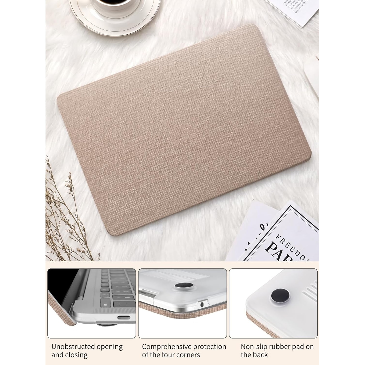 Husă Laptop Ksriylm, 13 inch, maro