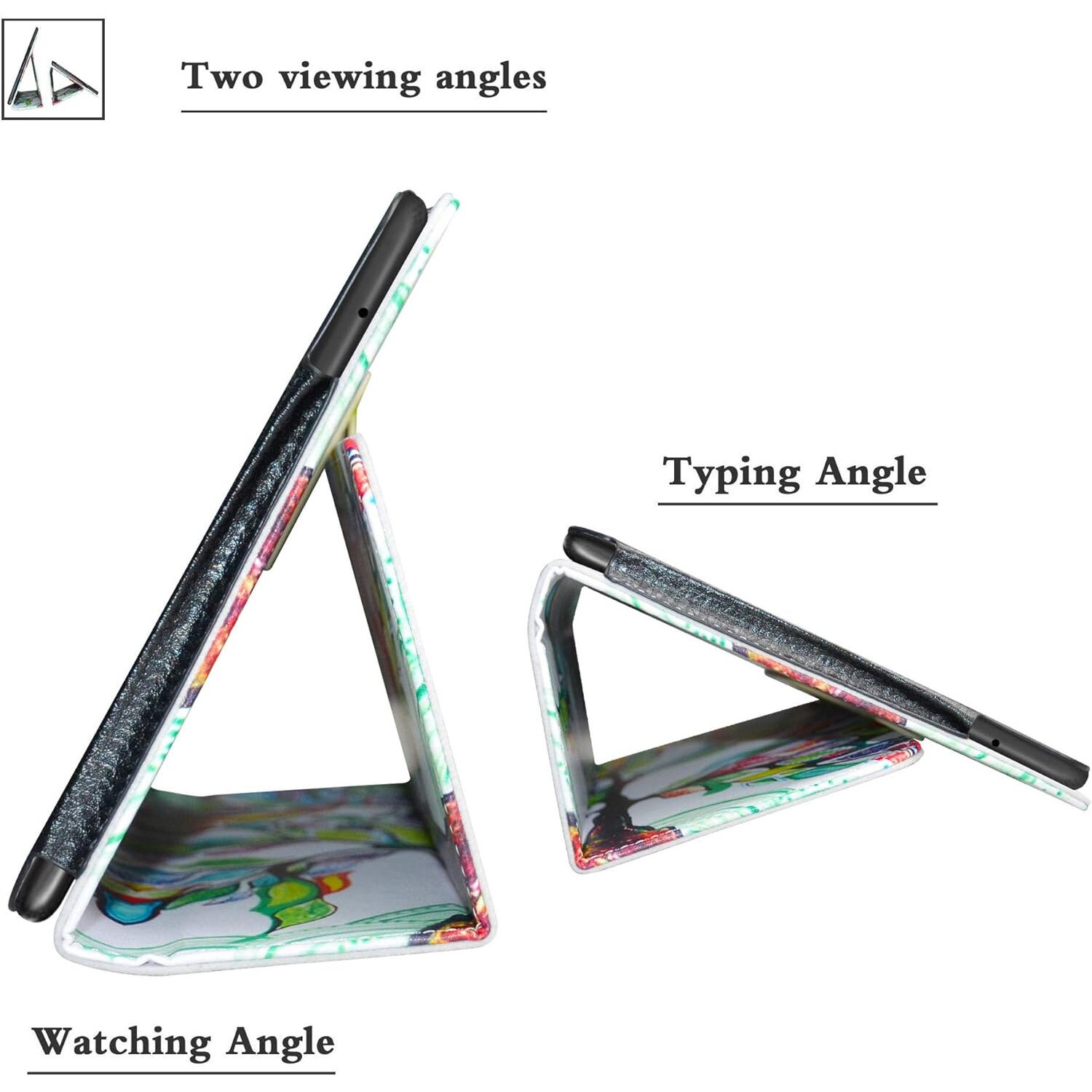 Husă LFDZ pentru tabletă Alcatel 1T 8082 10", piele sintetică, suport pliabil, multicolor