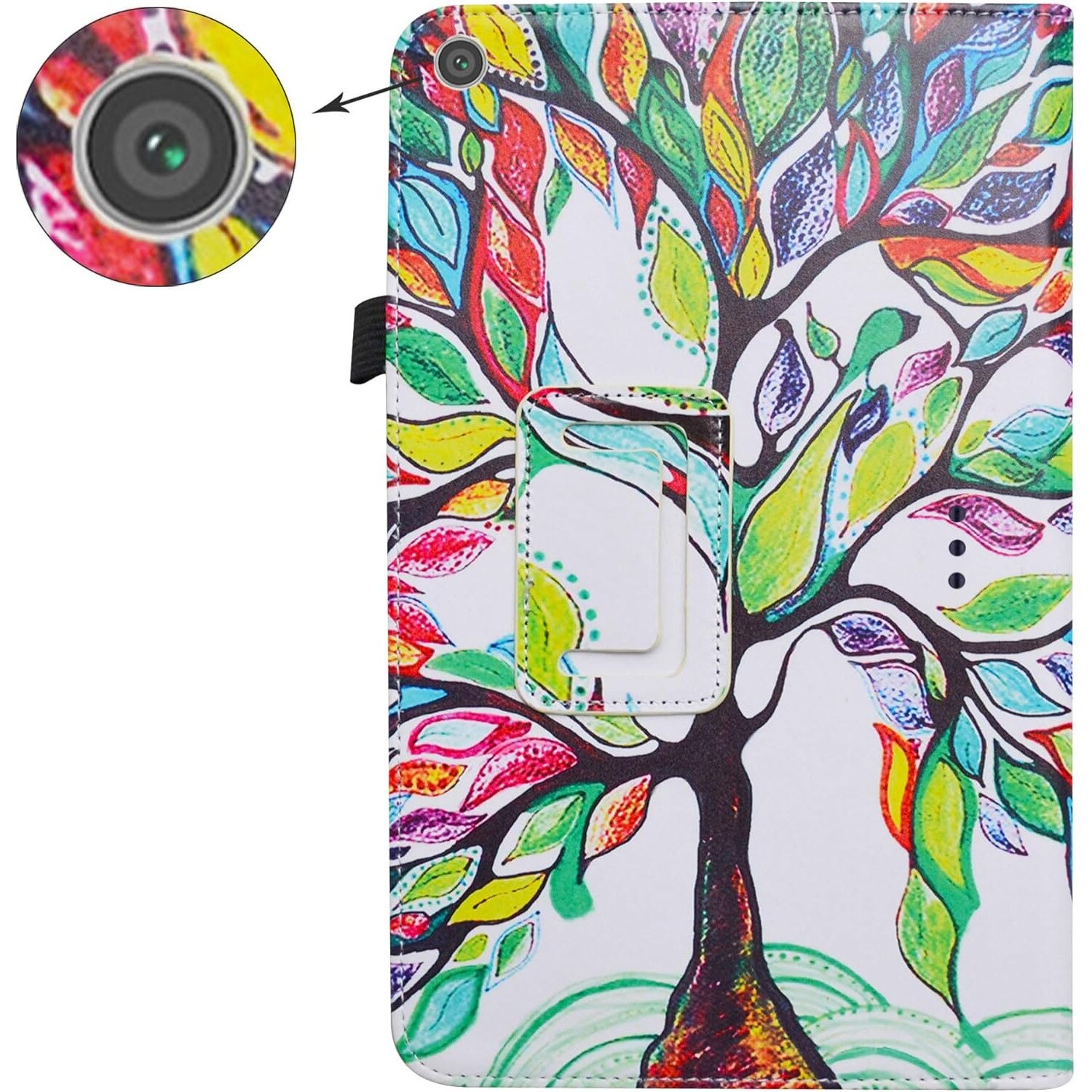 Husă LFDZ pentru tabletă Alcatel 1T 8082 10", piele sintetică, suport pliabil, multicolor