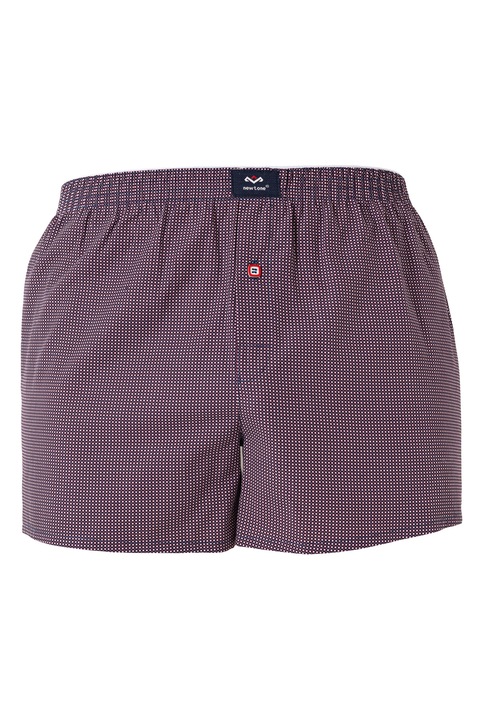 Boxeri pentru barbati, Newtone, 100% tesatura din bumbac., Alb/Multicolor/Albastru