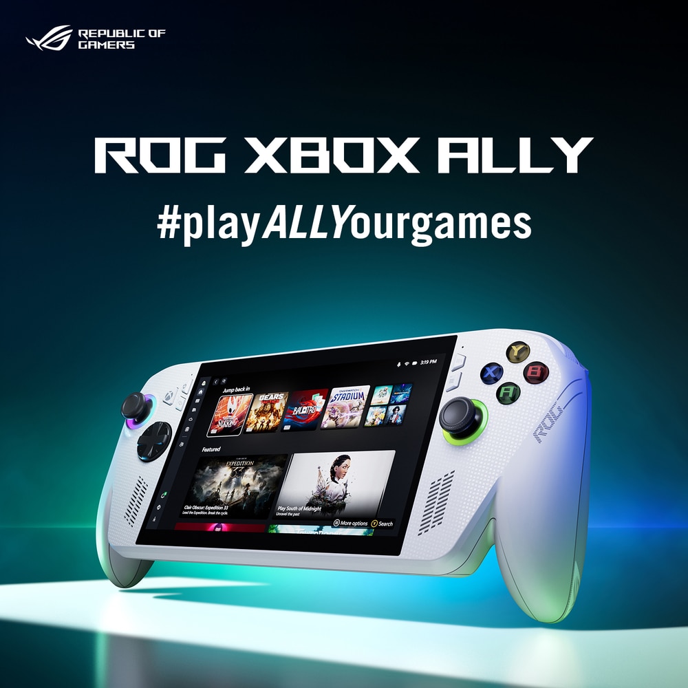 Consolă portabilă ASUS ROG Xbox Ally, procesor AMD Ryzen Z2 A, 16GB RAM, 512GB SSD, alb