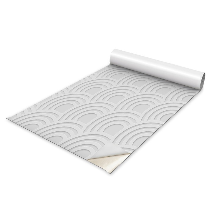 Autocolant Mobilier, Autocolant, Aspect Mat, Coloray, Eleganta Geometrica, Alb, 50 x 100 cm, Aplicare Usoara Pe Suprafete Netezi, Pentru Mobila, Usi, DIY, Decor Interior, 010130570020000276168