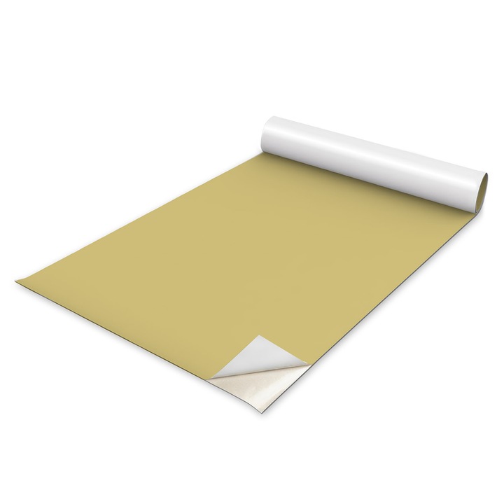 Autocolant Mobilier, Autocolant, Aspect Mat, Coloray, Galben Vintage, Galben, 50 x 100 cm, Aplicare Usoara Pe Suprafete Netezi, Pentru Mobila, Usi, DIY, Decor Interior, 0101305700200ccdecc82