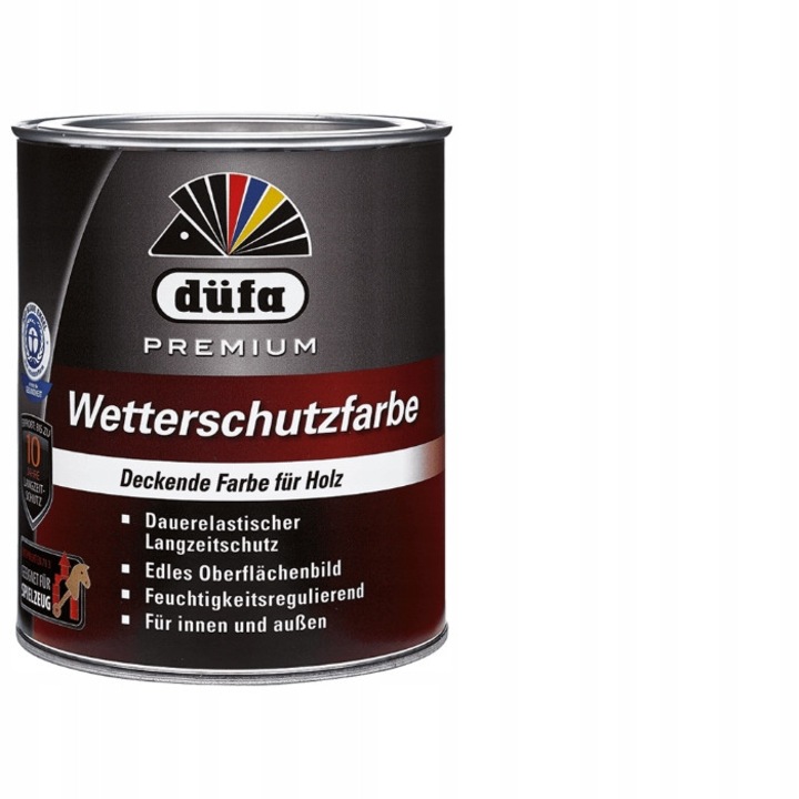 Dufa Wetterschutzfarbe akrilfesték, fehér, 2.5L, félmatt, időjárásálló