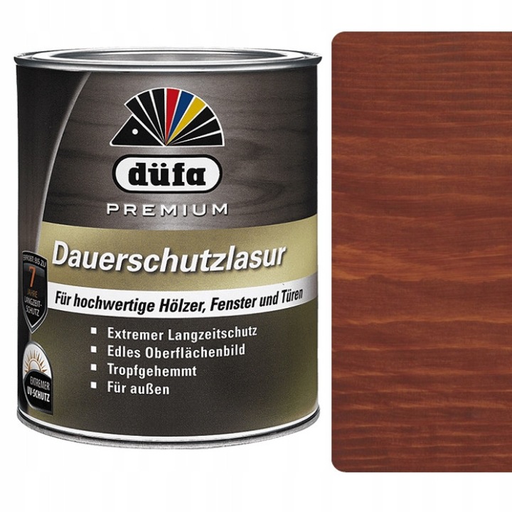 Dufa Dauerschutzlasur tartós lazúr, dió barna, 2.5L