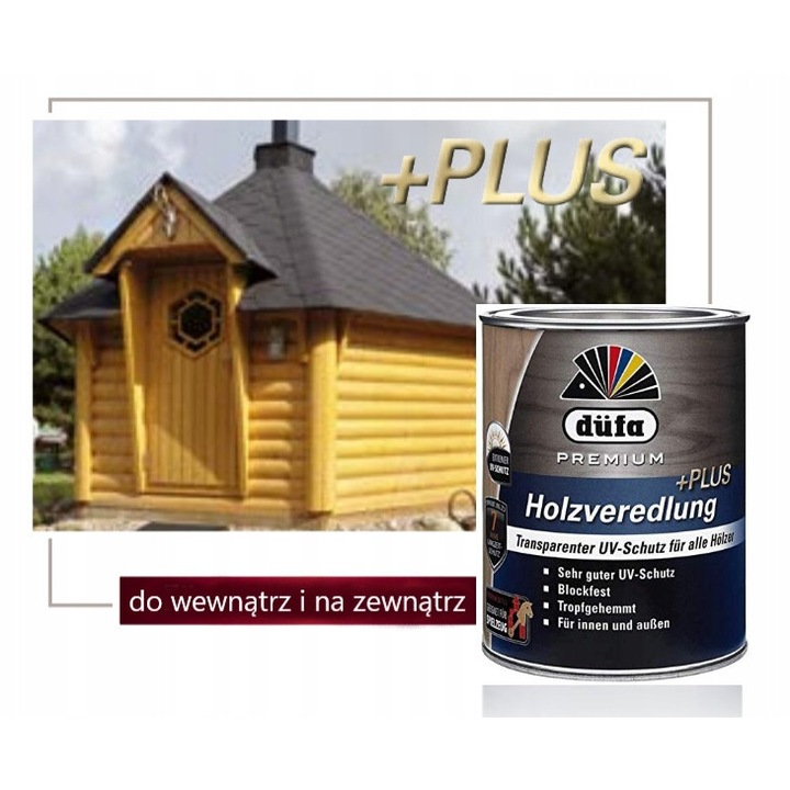 Dufa Holzveredlung Plus fa lakk, átlátszó, 2.5L