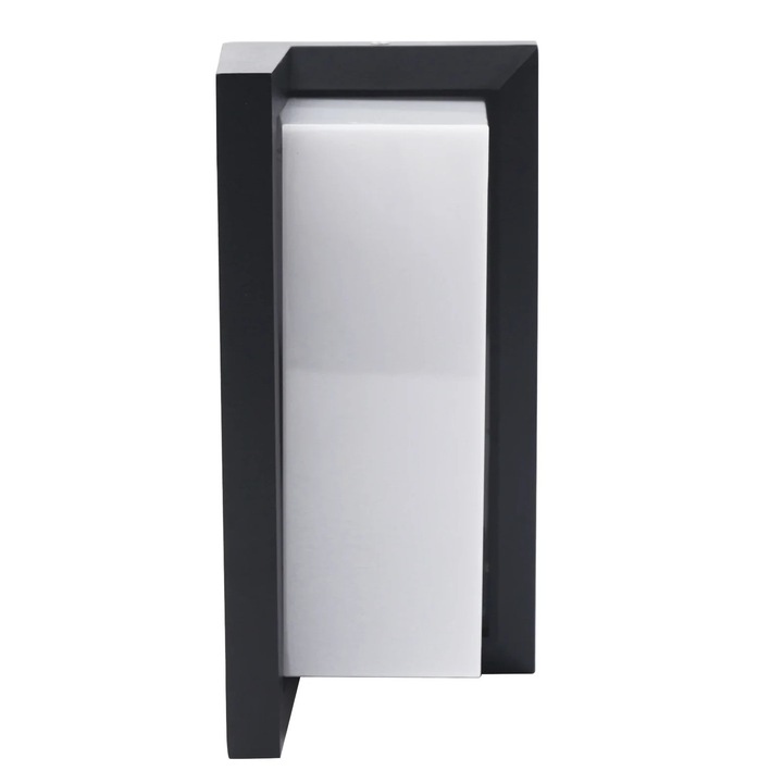 LED аплик за стена, бял, 18 W, размери 26x12,5x12,5 см, водоустойчив