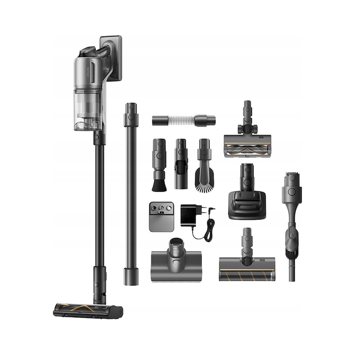 Aspirator vertical Dreame Z30, 2 in 1, 28000 Pa, negru, 90 min autonomie, 600 ml capacitate recipient