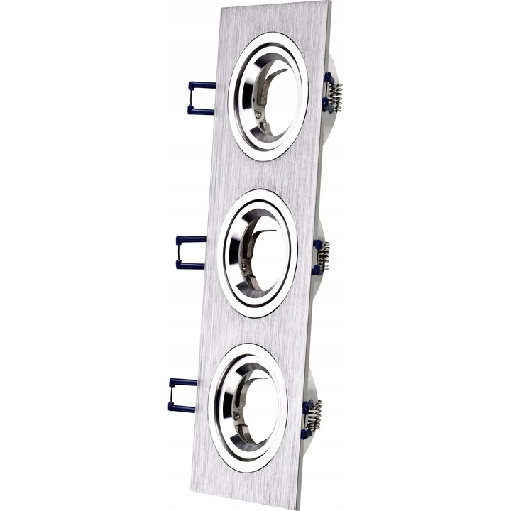 Aplica eko ray CT-8361x3, 3 fényforrás, szálcsiszolt alumínium, ezüst, mennyezet alatti szerelés