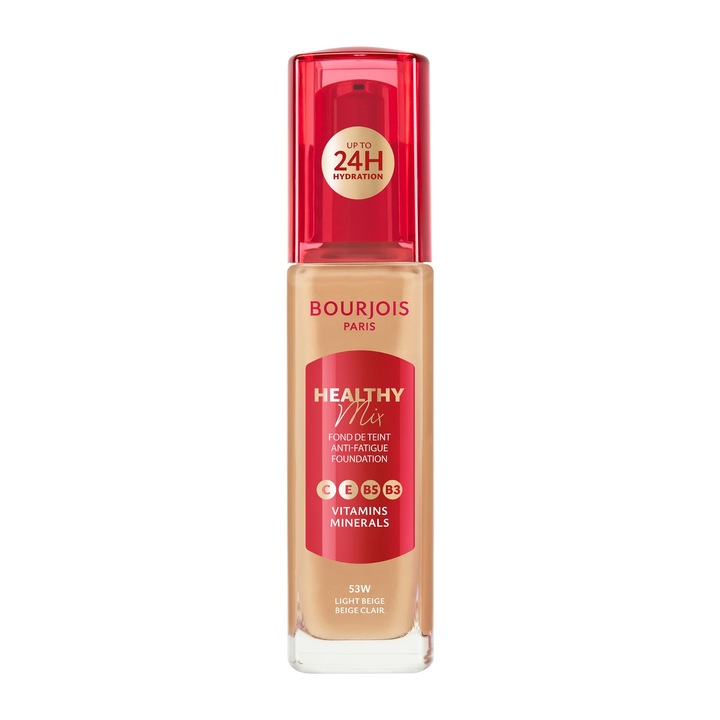 Fond de ten Bourjois Healthy Mix, 53W Light Beige, 30 ml