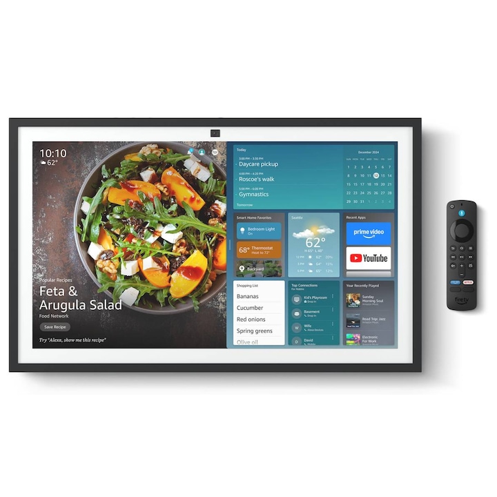 Amazon Echo Show 21.4", Full HD, 4 microfoane, camera 13 MP